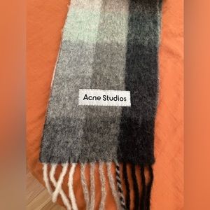 Acne Studios Mohair Checkered Scarf